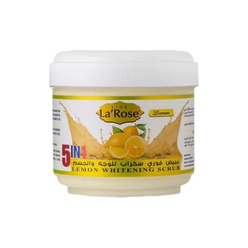 مبيض فوري مقشر لاروز بليمون 500مل - LaRose whitening scrub 5 in 1 Lemon