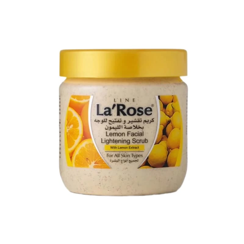 مقشر ومبيض لاروز بليمون 500مل - LaRose Whitening Facial Scrub Lemon