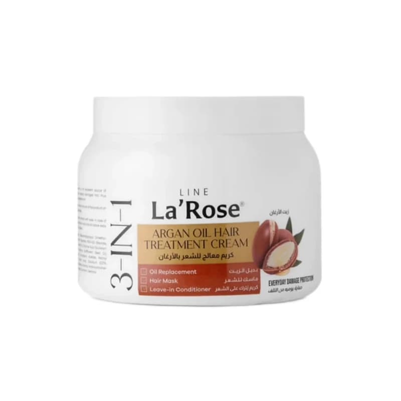 كريم لاروز لمعالجة الشعر بزيت الاركان 500مل - LaRose Hair Treatment Cream 3 in 1 Argan Oil