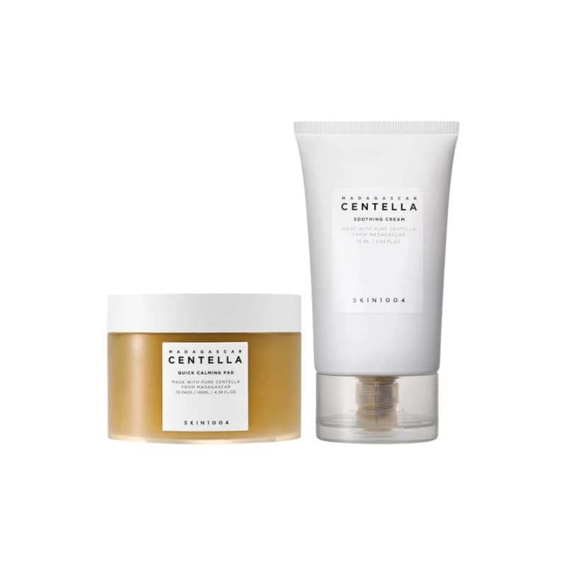 مجموعة سنتيلا للتهدئة السريعة للبشرة – Skin1004 Madagascar Centella Quick Calming Kit