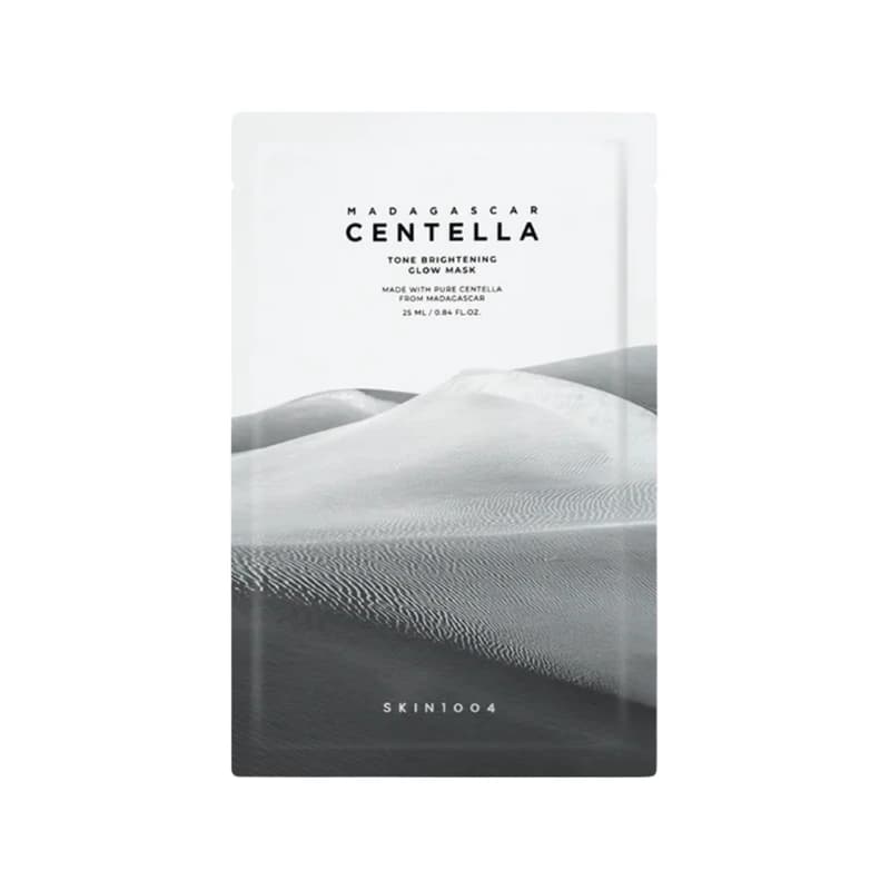 قناع سنتيلا مادجاسكار تون برايتنينج جلو (5 قطع × 25مل) – SKIN1004 Madagascar Centella Tone Brightening Glow Mask (5ea)