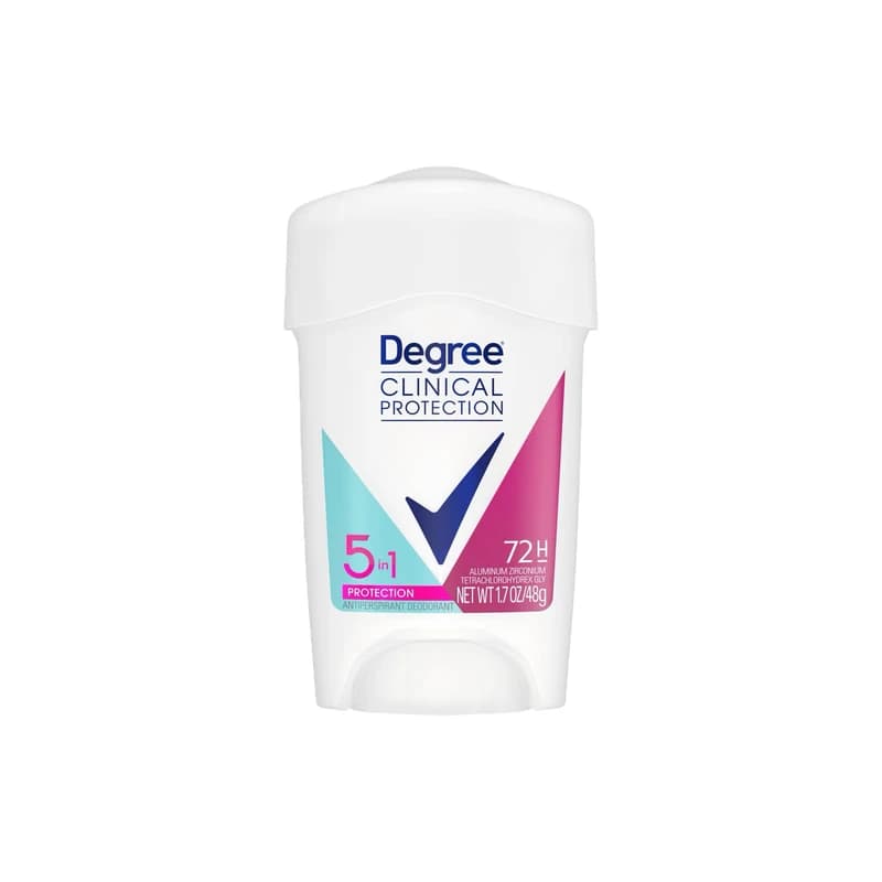 مزيل عرق دكري كلينيكال بروتيكشن ‏(5 في 1)  48جم – Degree Clinical Protection 5-In-1 Antiperspirant Deodorant