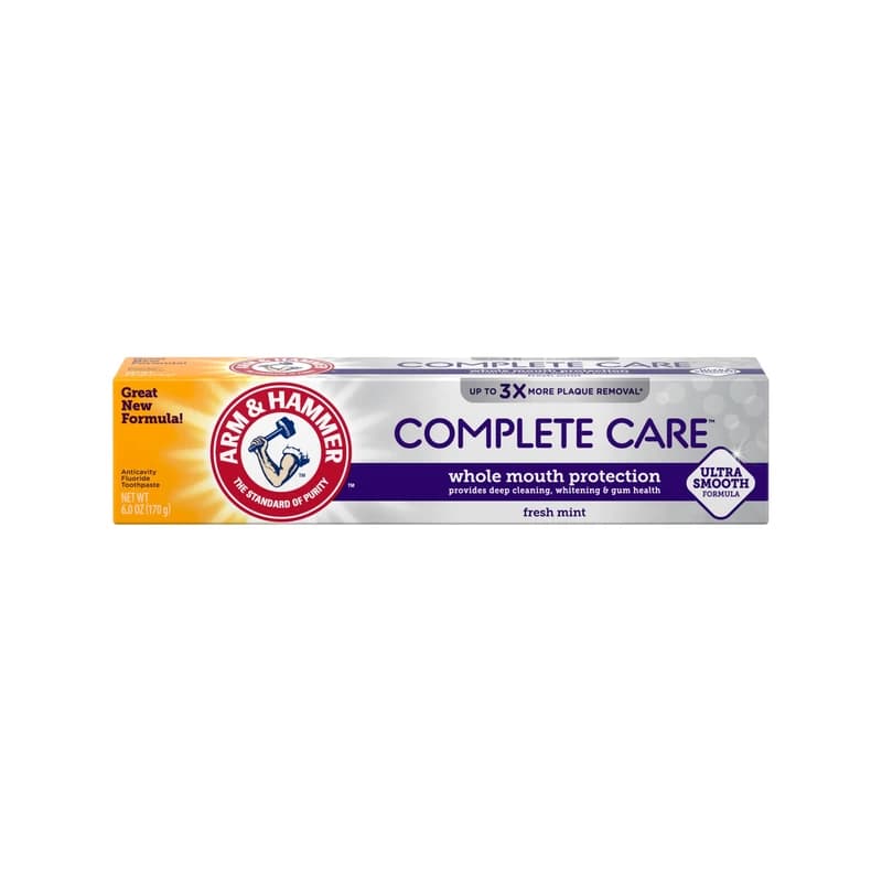 معجون أسنان آرم آند هامر كومبليت كير بالفلورايد فريش مينت - Arm & Hammer Complete Care Fluoride Toothpaste Fresh Mint
