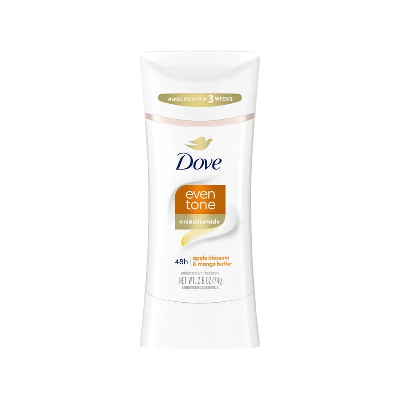 Dove Even Tone Apple Blossom & Mango Butter Antiperspirant Deodorant - معطر ومضاد تعرق دوف إيفن تون زهر التفاح وزبدة المانجو