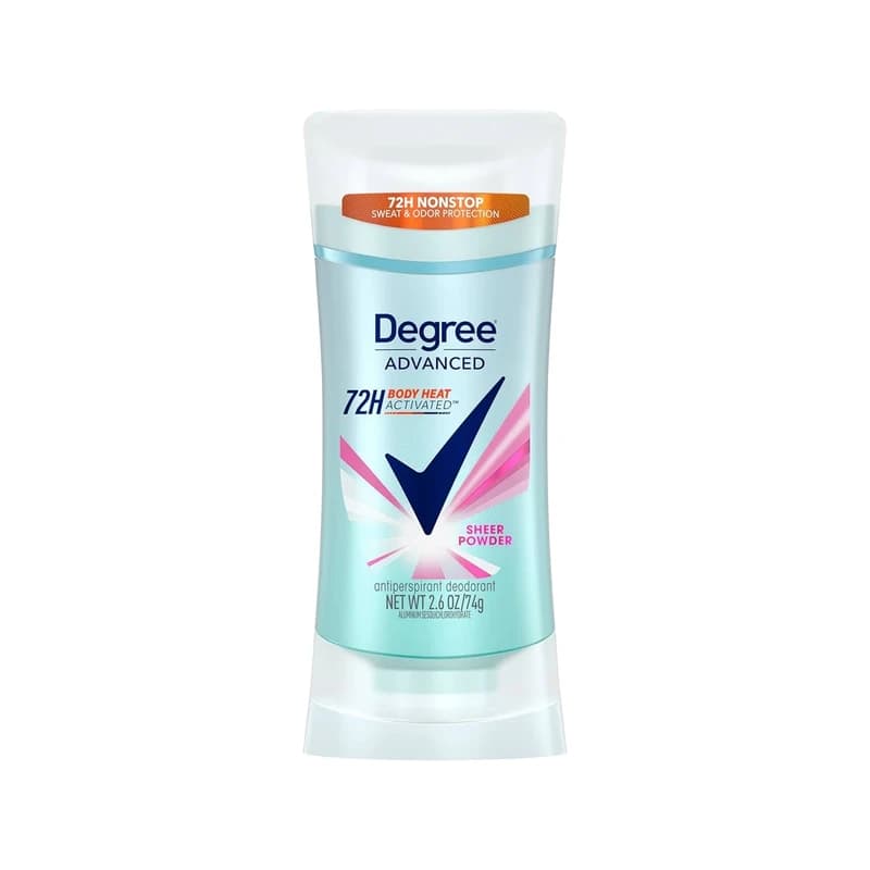 Degree Advanced Sheer Powder Antiperspirant Deodorant - معطر ومضاد تعرق ديجري أدفانسد شير باودر