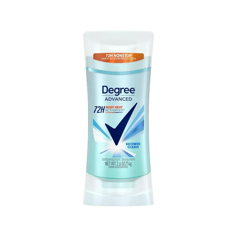 Degree Advanced Shower Clean Antiperspirant Deodorant - معطر ومضاد تعرق ديجري أدفانسد شاور كلين
