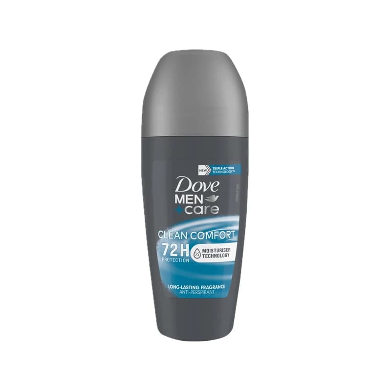 Dove Men+Care Clean Comfort Antiperspirant Deodorant Roll-On 50ml - مضاد تعرق رول دوف مين كير كلين كومفورت