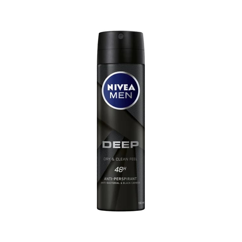 معطر ومضاد تعرق نيفيا مين ديب بلاك كاربون دارك وود - Nivea Men Deep Black Carbon Dark Wood Antiperspirant Deodorant