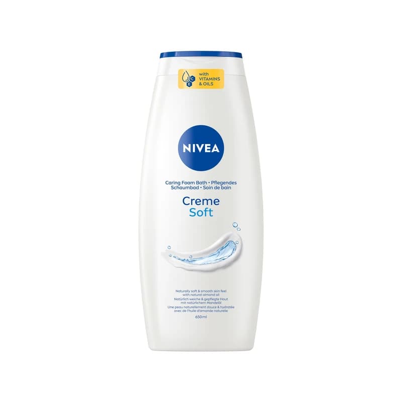 رغوة حمام نيفيا كريم سوفت - Nivea Creme Soft Caring Foam Bath