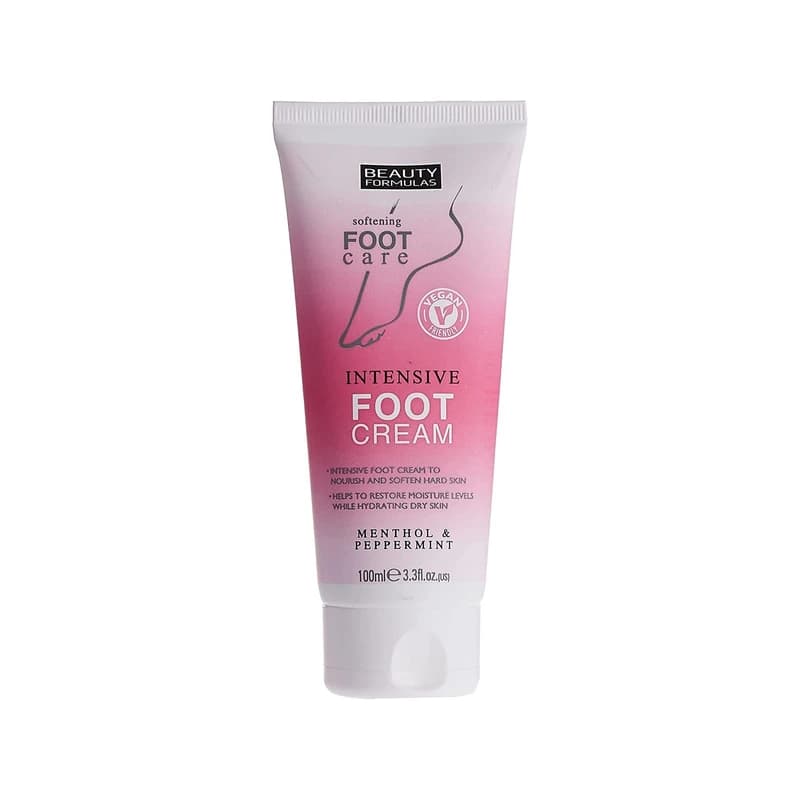 كريم القدم بيوتي فورميولاز المكثف المنعم بالمنثول والنعناع - Beauty Formulas Softening Intensive Foot Cream Menthol & Peppermint