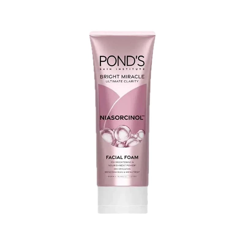 غسول الوجه بوندس برايت ميراكل التميز المطلق بالنياسورسينول - Pond's Bright Miracle Ultimate Clarity Niasorcinol Facial Foam