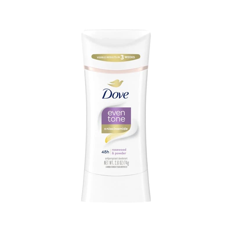 معطر ومضاد تعرق دوف إيفن تون نياسيناميد خشب الورد وباودر - Dove Even Tone + Niacinamide Rosewood & Powder Antiperspirant Deodorant