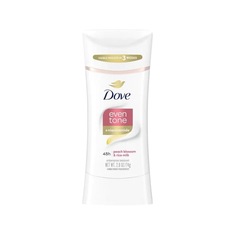 Dove Even Tone + Niacinamide Peach Blossom & Rice Milk Antiperspirant Deodorant - معطر ومضاد تعرق دوف إيفن تون نياسيناميد زهر الخوخ وحليب الأرز