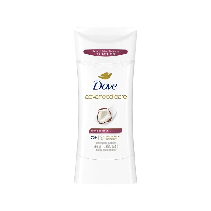 Dove Advanced Care Caring Coconut Antiperspirant Deodorant - معطر ومضاد تعرق دوف أدفانسد كير جوز الهند