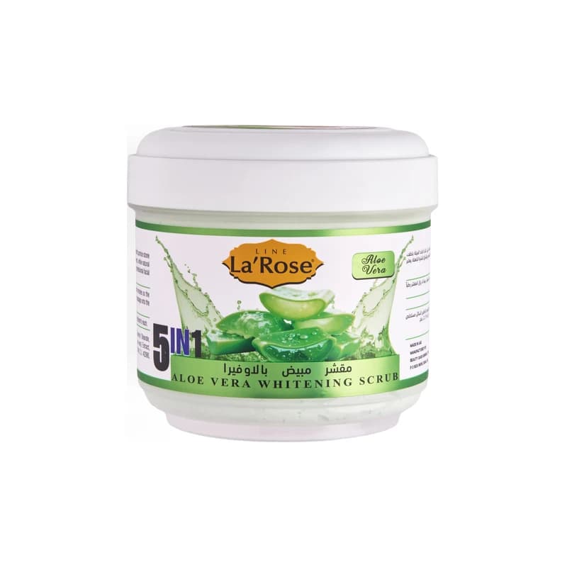 مبيض فوري مقشر لاروز بالألوفيرا - LaRose Whitening Scrub 5 in 1 Aloe Vera