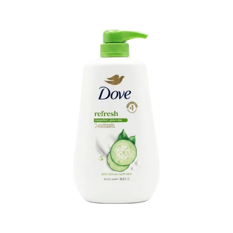 Dove Refresh Cucumber & Green Tea Body Wash - غسول جسم دوف ريفريش بالخيار والشاي الأخضر