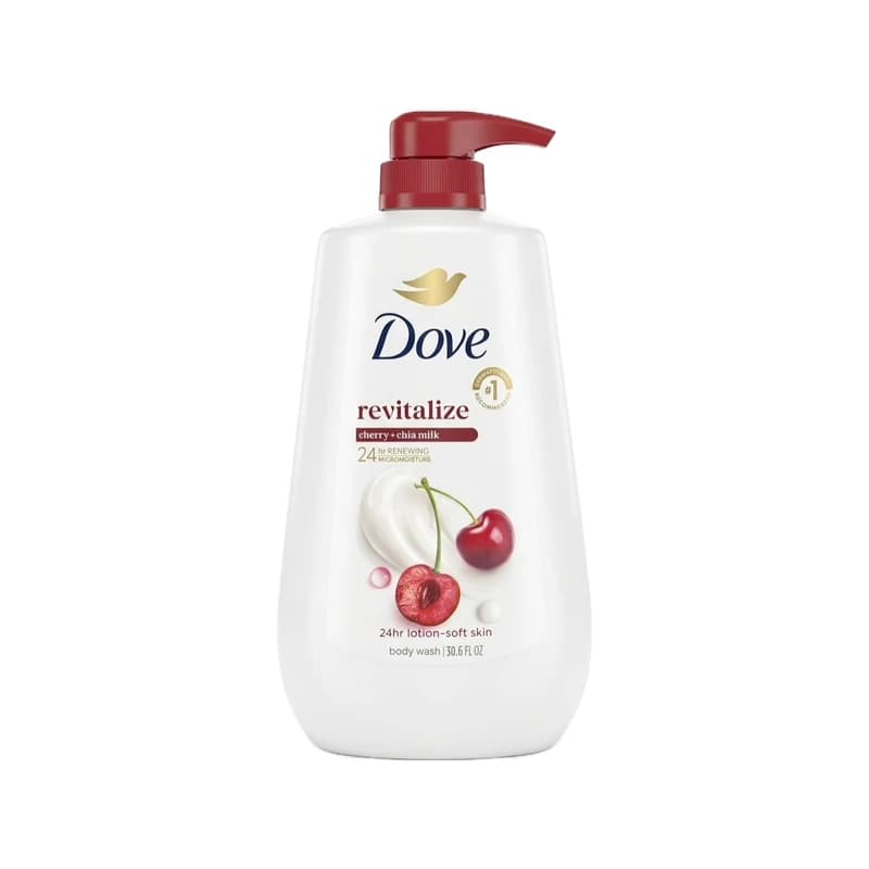 Dove Revitalize Cherry & Chia Milk Body Wash - غسول جسم دوف ريفيتالايز بالكرز وحليب الشيا