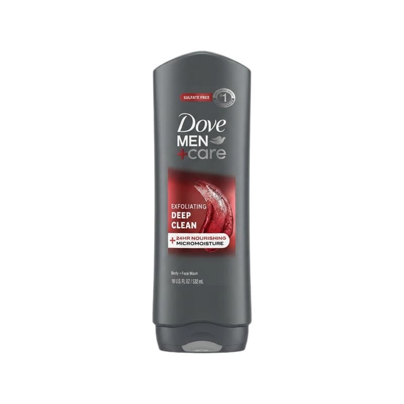 غسول جسم ووجه دوف مين كير ديب كلين المقشر بالمايكرومويستشر المغذي - Dove Men Care Exfoliating Deep Clean Micromoisture Body & Face Wash