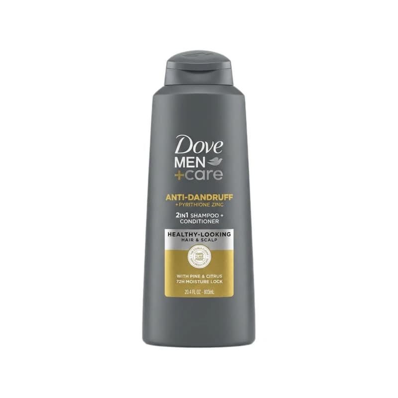 Dove Men Care Anti-Dandruff 2-in-1 Shampoo & Conditioner Pine & Citrus - شامبو وبلسم ٢ في ١ دوف مين كير مضاد للقشرة الصنوبر والحمضيات