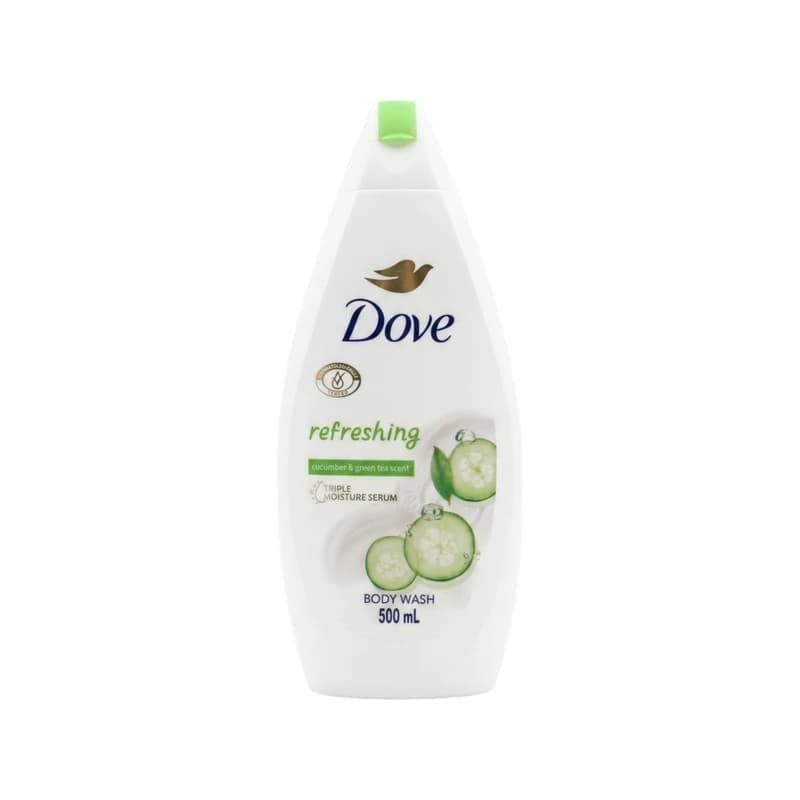 Dove Refresh Cucumber & Green Tea Body Wash - غسول جسم دوف ريفريش بالخيار والشاي الأخضر