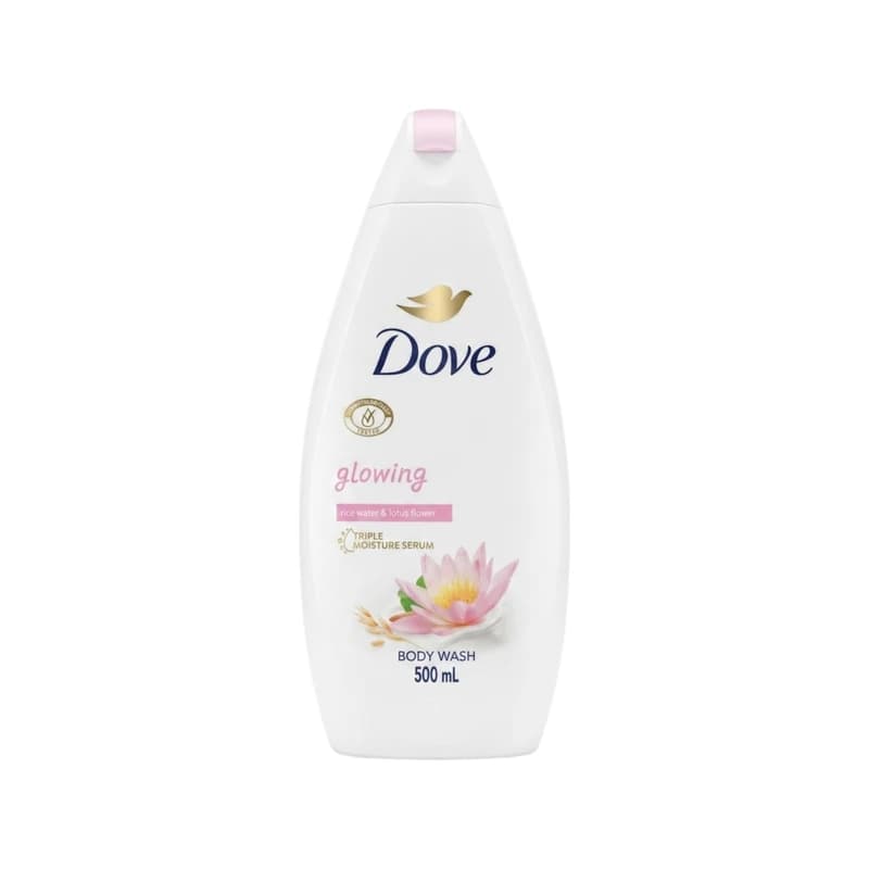 غسول جسم دوف جلوينج بماء الأرز وزهرة اللوتس - Dove Glowing Rice Water & Lotus Flower Body Wash