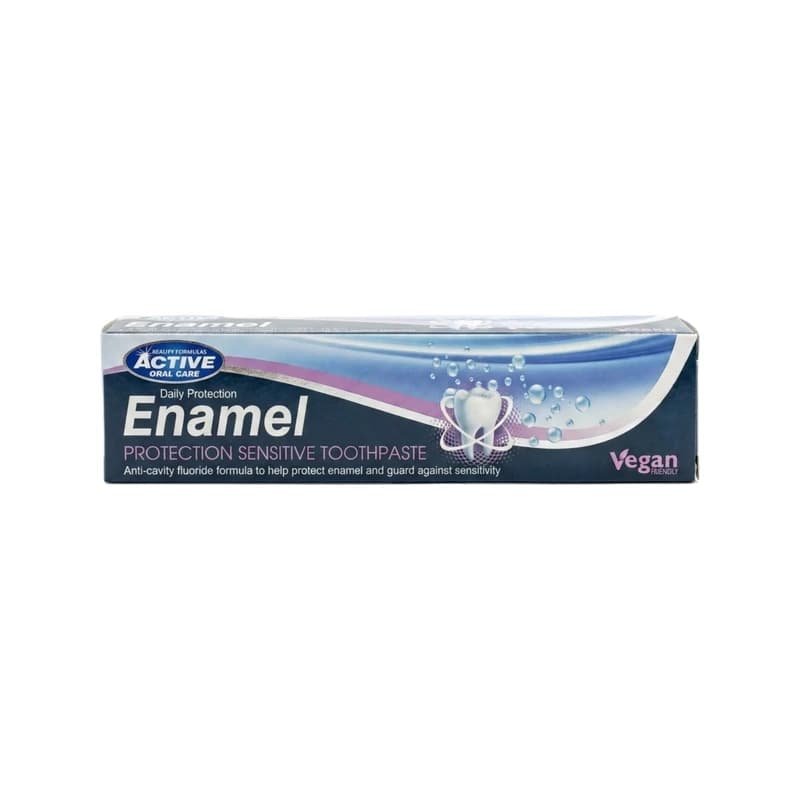 Beauty Formulas Active Enamel Protection Sensitive Toothpaste - معجون أسنان بيوتي فورميولاز أكتيف لحماية المينا للأسنان الحساسة