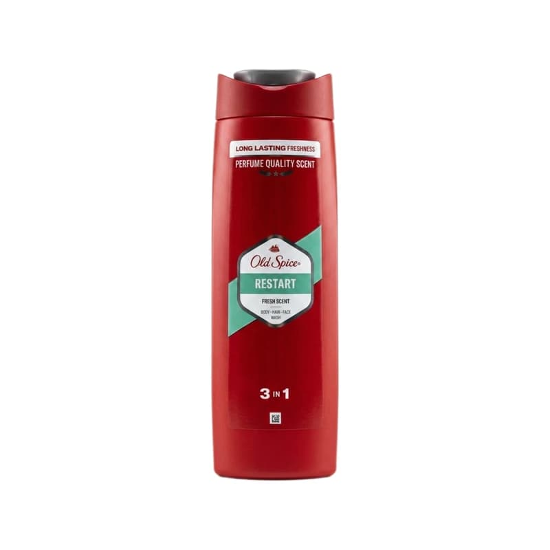 Old Spice Restart 3-in-1 Body, Face & Hair Wash - غسول جسم ووجه وشعر أولد سبايس ريستارت 3 في 1