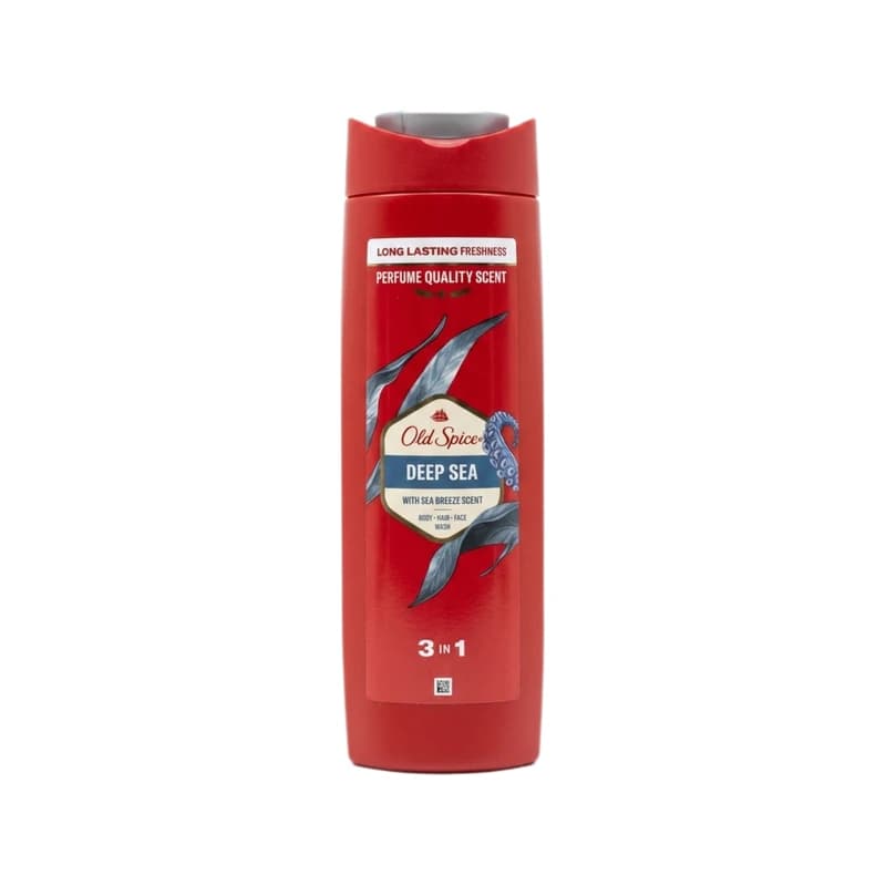 Old Spice Deep Sea 3-in-1 Body, Hair & Face Wash - غسول جسم وشعر ووجه أولد سبايس ديب سي ٣ في ١