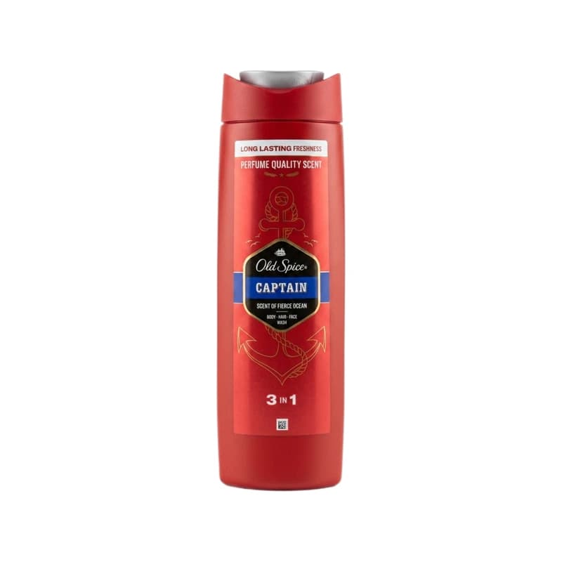 غسول جسم وشعر ووجه أولد سبايس كابتن 3 في 1 - Old Spice Captain 3 in 1 Body, Hair & Face Wash