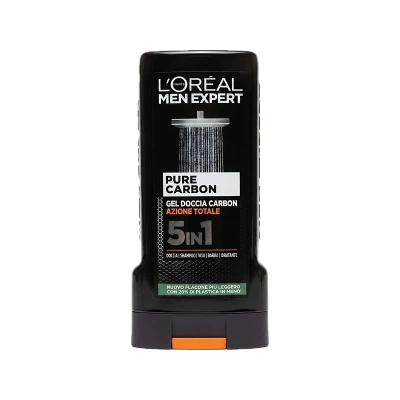 غسول جسم لوريال باريس مين إكسبرت بيور كاربون 5 في 1 - Loreal Paris Men Expert Pure Carbon 5-in-1 Body Wash