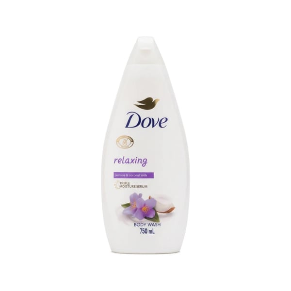 Dove Relaxing Jasmine Petals & Coconut Milk Body Wash - غسول جسم دوف ريلاكسينج بتلات الياسمين وحليب جوز الهند