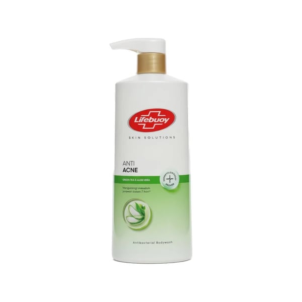 Lifebuoy Anti Acne Green Tea & Aloe Vera Antibacterial Body Wash - غسول جسم لايفبوي مضاد لحب الشباب بالشاي الأخضر والألوفيرا