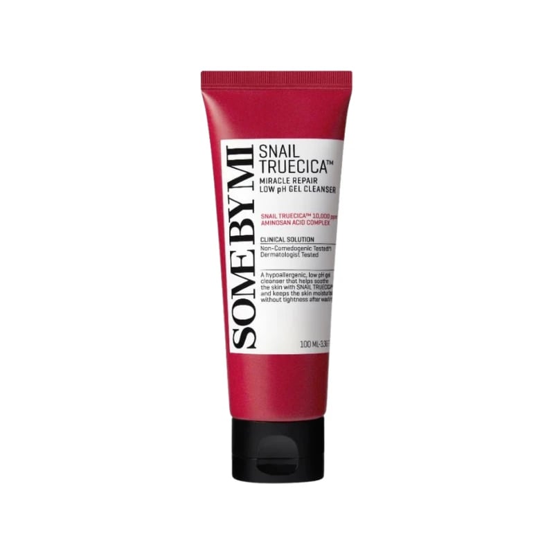 غسول جل حلزون ترويسيكا ميركل لاصلاح البشرة سوم باي مي - Some By Mi Snail Truecica Miracle Repair Low pH Gel Cleanser