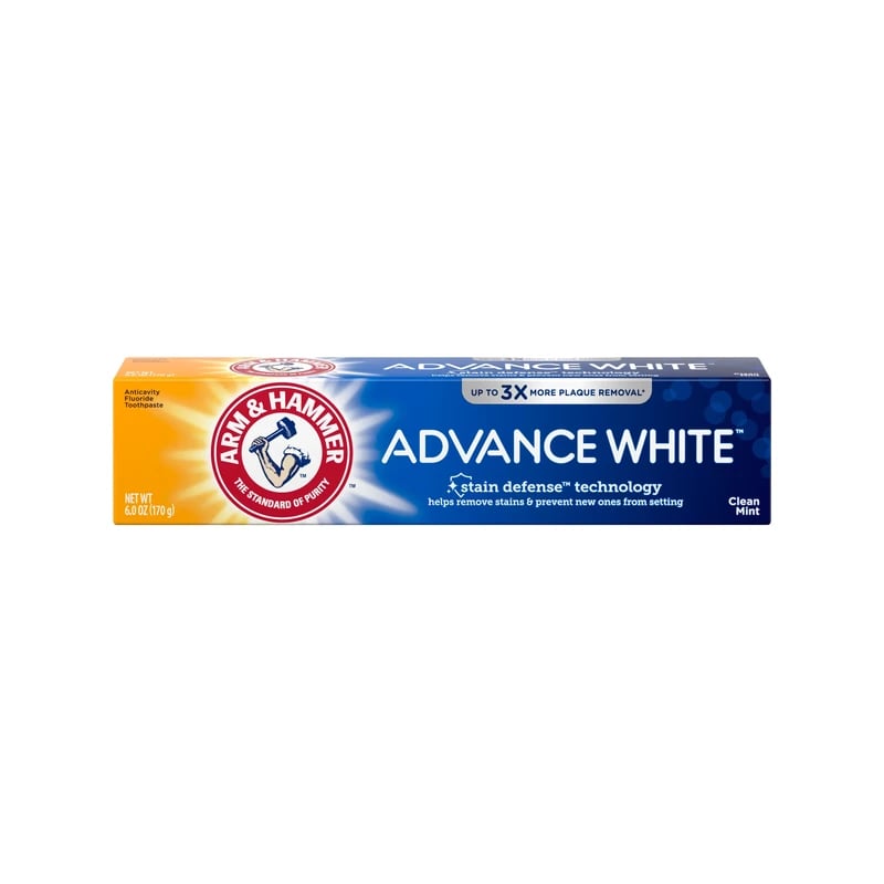 معجون أسنان آرم آند هامر أدفانس وايت بالفلورايد كلين مينت - Arm & Hammer Advance White Fluoride Toothpaste Clean Mint
