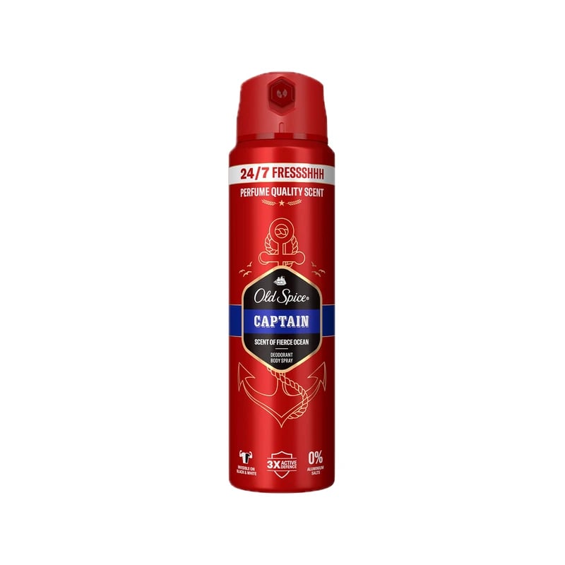 معطر أولد سبايس كابتن سبراي - Old Spice Captain Deodorant