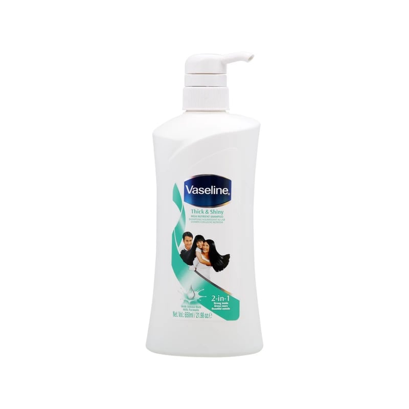 شامبو فازلين ثيك آند شايني ميلك نيوتريانت - Vaseline Thick & Shiny Milk Nutrient Shampoo