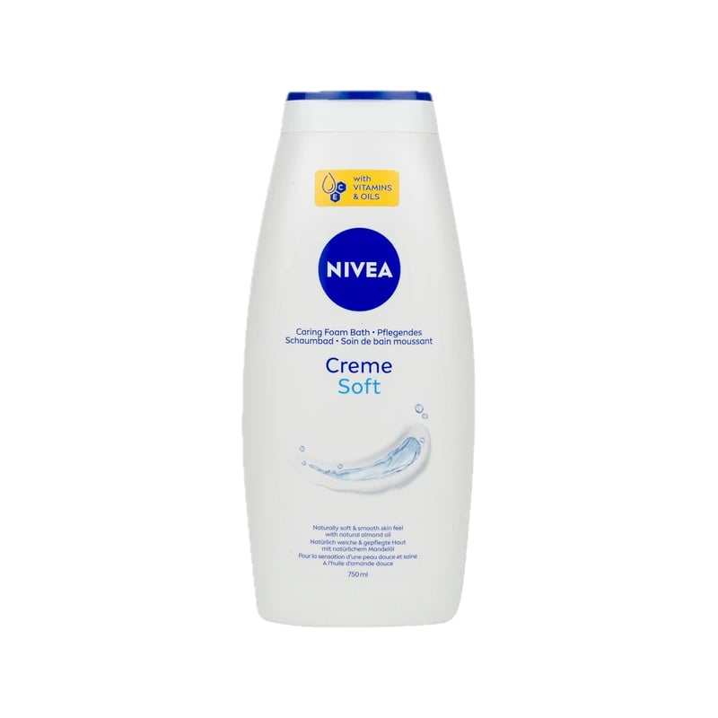 رغوة حمام نيفيا كريم سوفت - Nivea Creme Soft Caring Foam Bath