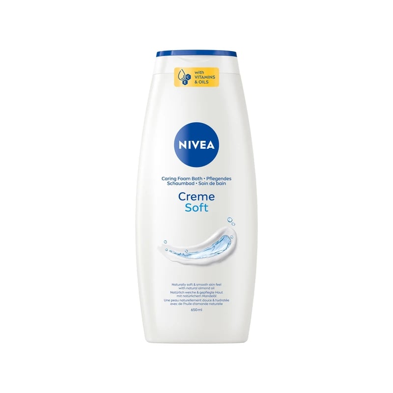 رغوة حمام نيفيا كريم سوفت - Nivea Creme Soft Caring Foam Bath