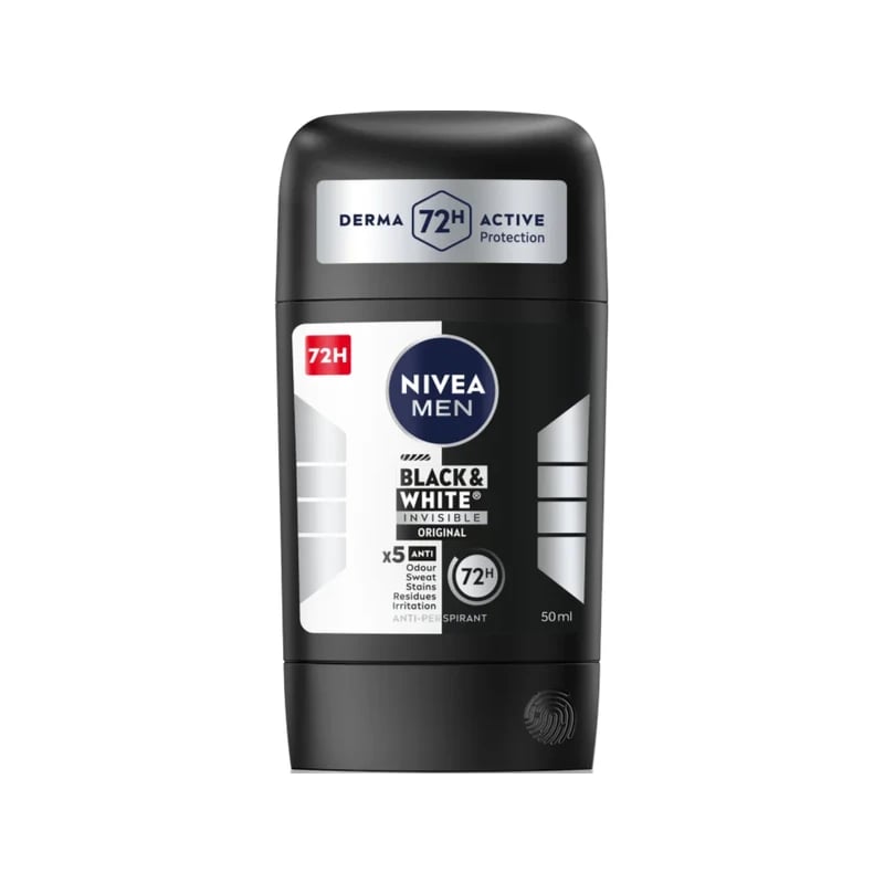 معطر ومضاد تعرق نيفيا مين بلاك آند وايت إنفيزيبل باور - Nivea Men Black & White Invisible Power Antiperspirant Deodorant
