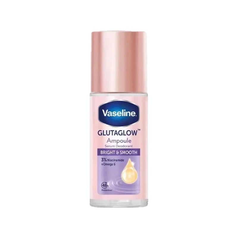 معطر رول فازلين جلوتاجلو أمبول سيروم برايت وسموث - Vaseline Glutaglow Ampoule Serum Deodorant Bright & Smooth