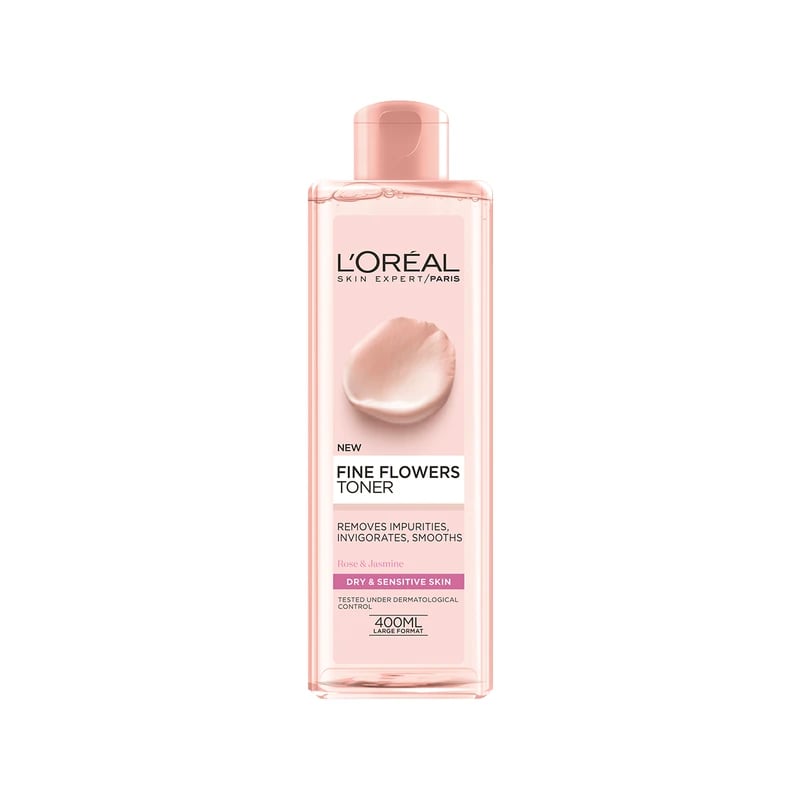 تونر لوريال باريس فاين فلاورز الورد والياسمين - Loreal Paris Fine Flowers Toner Rose & Jasmine