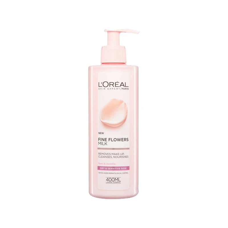 Loreal Paris Fine Flowers Cleansing Milk Rose & Jasmine - غسول وجه لوريال باريس فاين فلاورز الورد والياسمين