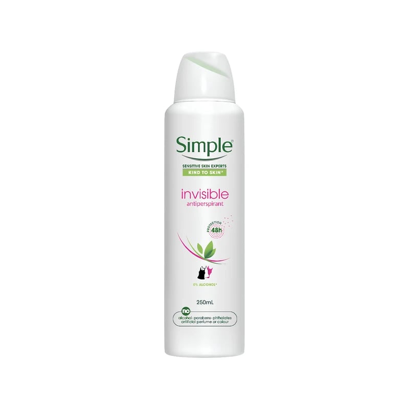 مضاد تعرق سبراي سيمبل إنفيزيبل - Simple Invisible Antiperspirant Spray