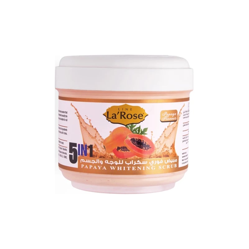 LaRose Whitening Scrub 5 in 1 Papaya - مبيض فوري مقشر لاروز بالبابايا