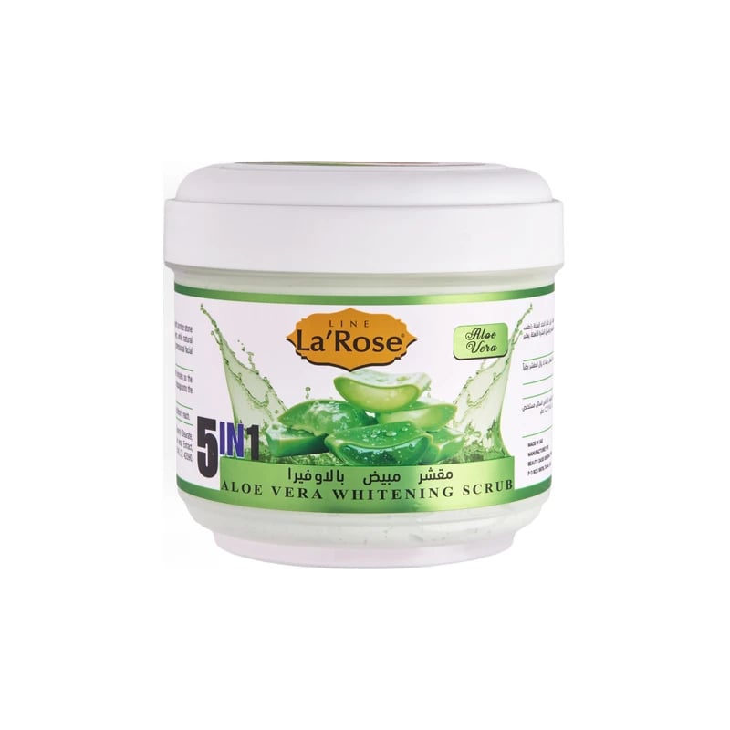 مبيض فوري مقشر لاروز بالألوفيرا - LaRose Whitening Scrub 5 in 1 Aloe Vera