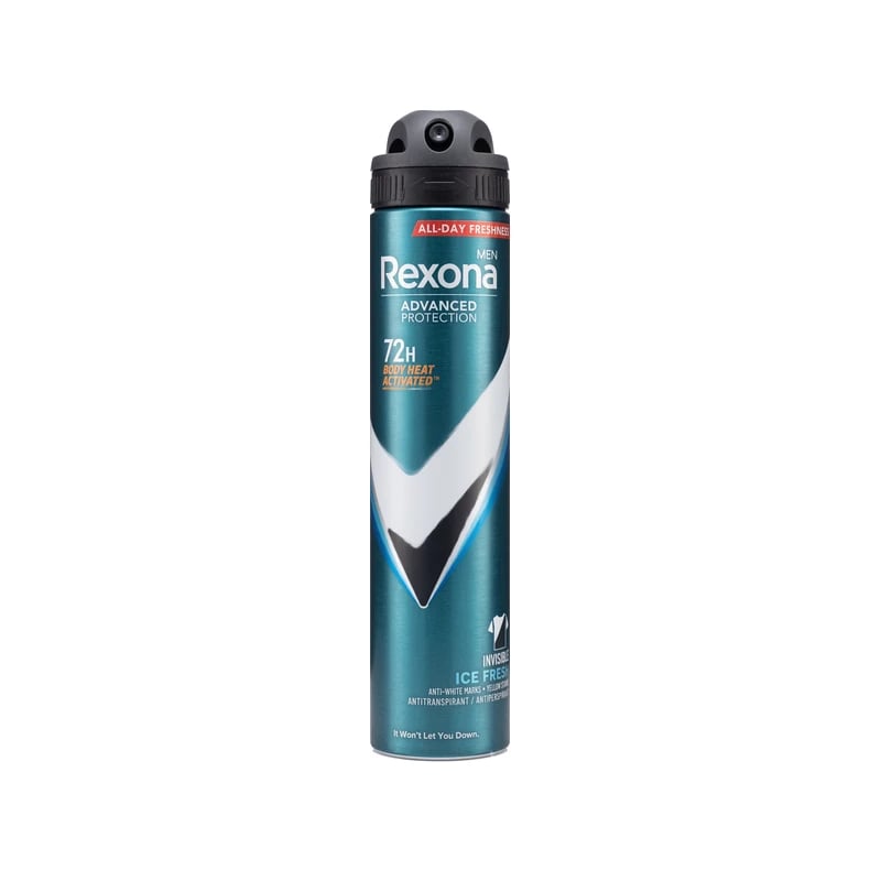 Rexona Men Advanced Protection Invisible Ice Fresh 72-Hour Antiperspirant Deodorant Spray - مضاد تعرق سبراي ريكسونا مين ادفانسد بروتكشن إنفيزيبل آيس فريش 72 ساعة