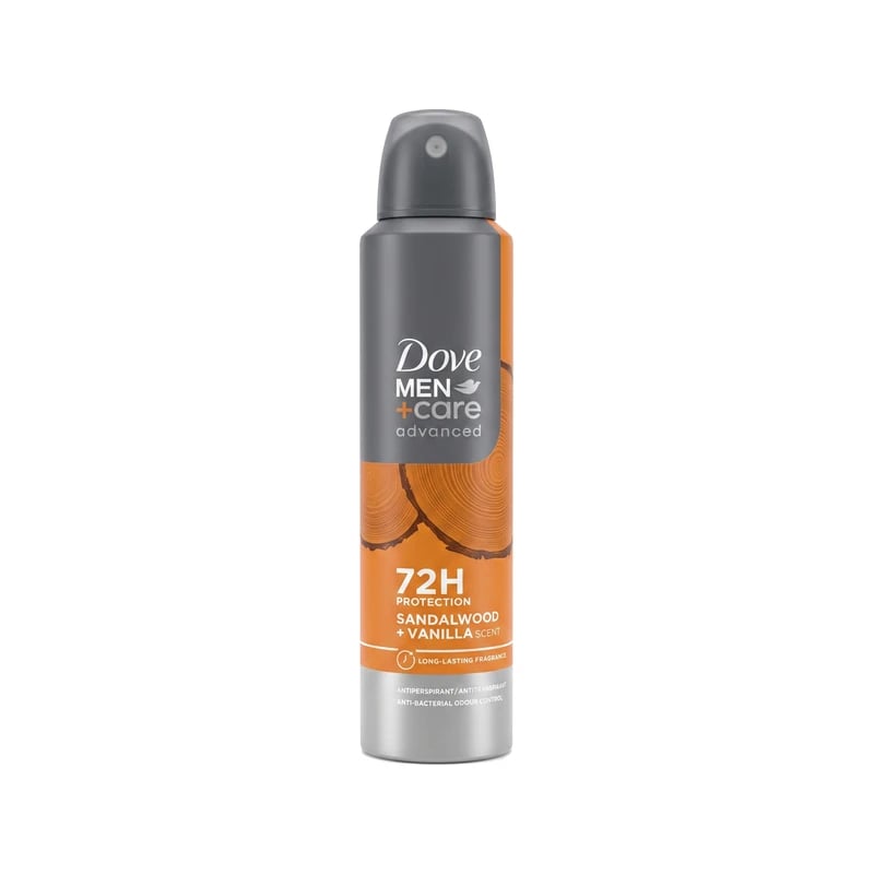 مضاد تعرق سبراي دوف مين كير ساندلوود + فانيلا - Dove Men Care Sandalwood + Vanilla Antiperspirant Deodorant Spray