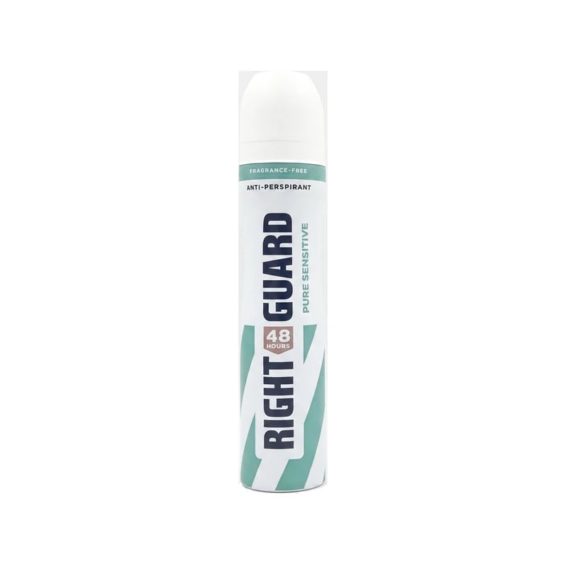 مضاد تعرق سبراي رايت جارد بيور سنسيتيف خالي من العطور - Right Guard Pure Sensitive Fragrance-Free Anti-Perspirant Spray