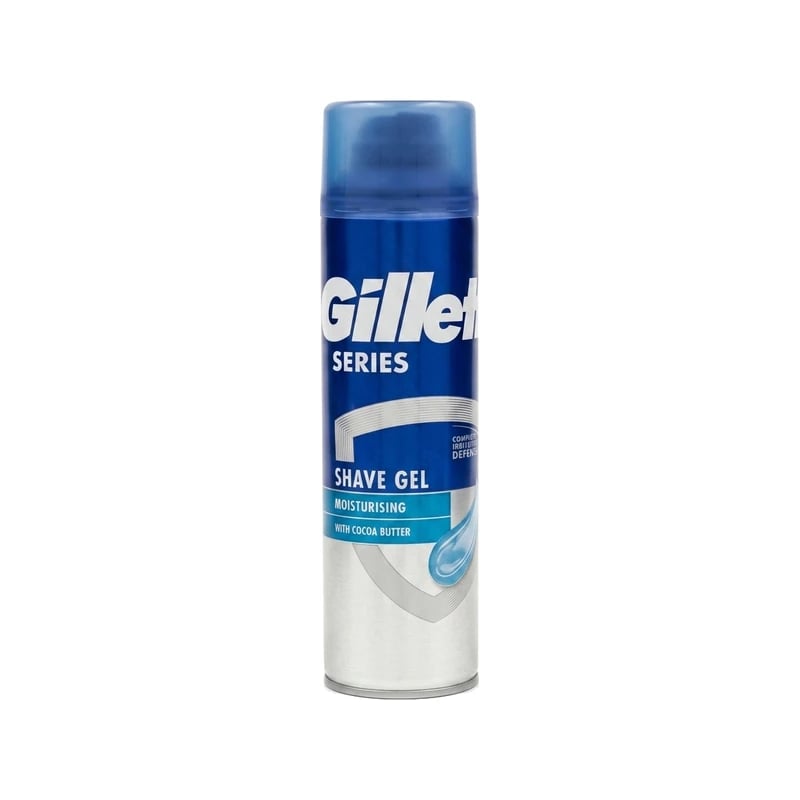 Gillette Series Moisturizing Shave Gel with Cocoa Butter - جل حلاقة جيليت سيريز مرطب بزبدة الكاكاو