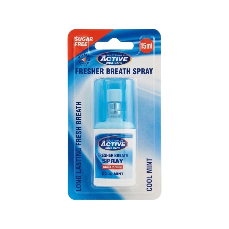اكتيف بخاخ لانتعاش النفس بالنعناع المنعش خالي من السكر - Active Fresher Breath Spray Cool Mint